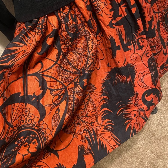 NWOT Hemet rockabilly pleated elastic skirt - Picture 3 of 7